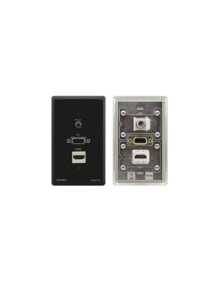 kramer passive pass through wall plate 15 pin hd 35mm audio hdmi