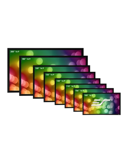 110-Inch 16:9 Front Projection Fixed Frame Screen
