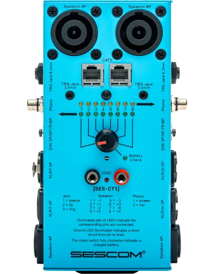 Professional Ethernet &amp; Audio Cable Tester