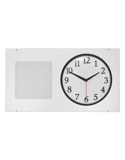Square Grille with Frame for Recessed Clock-Speaker Center