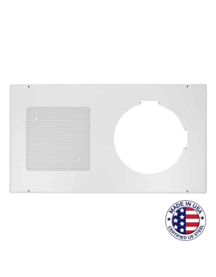 Square Grille with Frame for Recessed Clock-Speaker Center