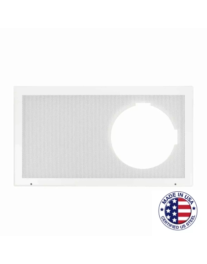 Full Grille with Frame for Recessed Clock-Speaker Center