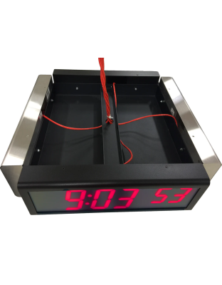 6 Digit PoE Clock Quad Ceiling Mount