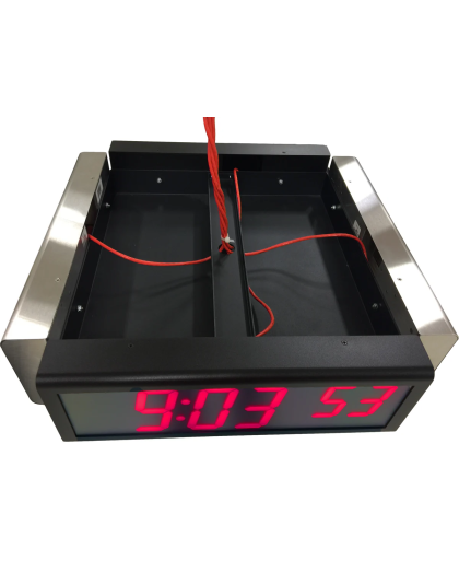 6 Digit PoE Clock Quad Ceiling Mount