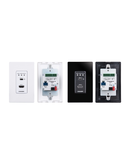 4K60 4:2:0 HDMI &amp; USB–C Wall–Plate Auto Switcher/Transmitter over Long–Reach HDBaseT