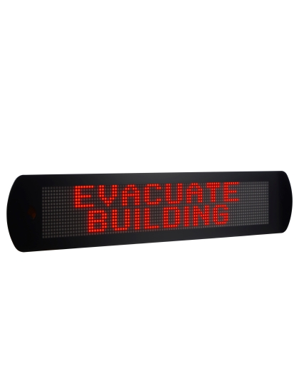 OnAlert™ PoE Emergency Messaging LED Display and Clock