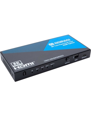 8K HDMI 2.1 and HDCP 2.3 Compliant 2x1x2 Splitter &amp; Switcher