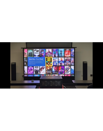 133-Inch Presenter Pro Riser CineGrey 4D Series Electric 16:9 Front Projection Screen