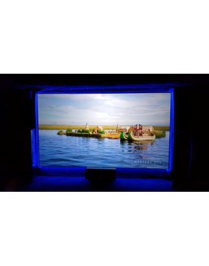 100-Inch Aeon CineGrey 3D Series Fixed Frame Ceiling/Ambient Light Rejecting 16:9 Front Projection Screen