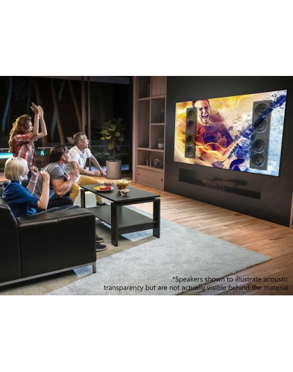 138-Inch Aeon CineGrey 4D AT Series Fixed Frame Acoustically Transparent 16:9 Front Projection Screen