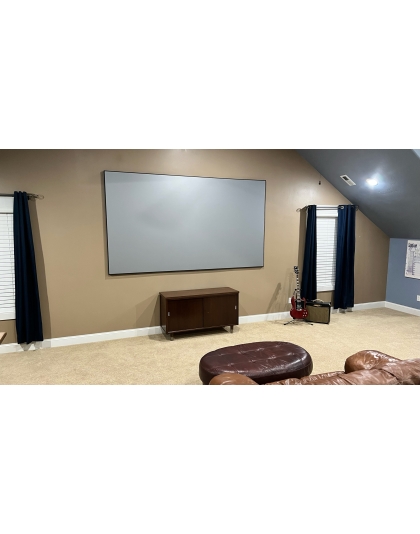 138-Inch Aeon CineGrey 4D AT Series Fixed Frame Acoustically Transparent 16:9 Front Projection Screen