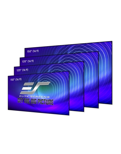 138-Inch Aeon CineGrey 4D AT Series Fixed Frame Acoustically Transparent 16:9 Front Projection Screen