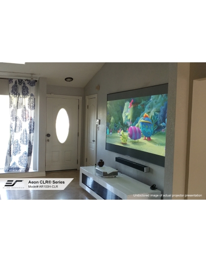 103-Inch Aeon CLR Series Fixed Frame Ceiling/Ambient Light Rejecting 16:9 Front Projection Screen