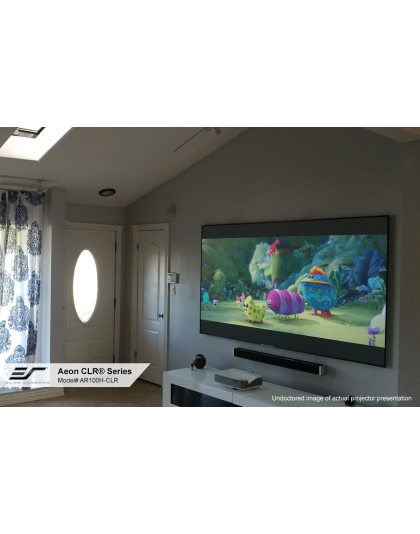 103-Inch Aeon CLR Series Fixed Frame Ceiling/Ambient Light Rejecting 16:9 Front Projection Screen