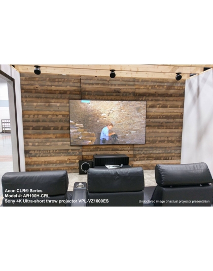 103-Inch Aeon CLR Series Fixed Frame Ceiling/Ambient Light Rejecting 16:9 Front Projection Screen