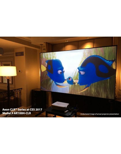 103-Inch Aeon CLR Series Fixed Frame Ceiling/Ambient Light Rejecting 16:9 Front Projection Screen