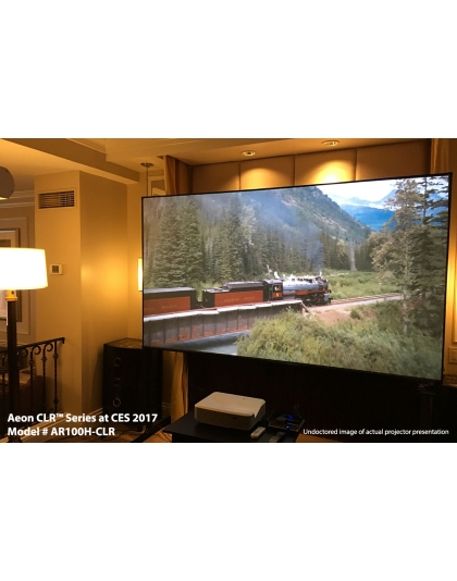 103-Inch Aeon CLR Series Fixed Frame Ceiling/Ambient Light Rejecting 16:9 Front Projection Screen