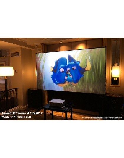 103-Inch Aeon CLR Series Fixed Frame Ceiling/Ambient Light Rejecting 16:9 Front Projection Screen