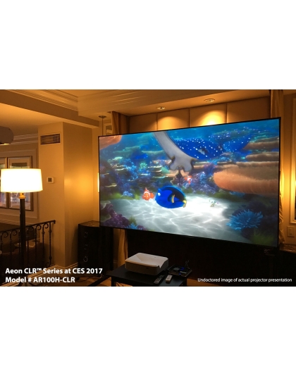 103-Inch Aeon CLR Series Fixed Frame Ceiling/Ambient Light Rejecting 16:9 Front Projection Screen