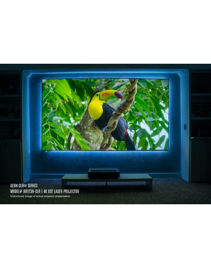 103-Inch Aeon CLR Series Fixed Frame Ceiling/Ambient Light Rejecting 16:9 Front Projection Screen