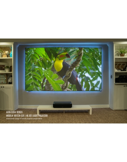 103-Inch Aeon CLR Series Fixed Frame Ceiling/Ambient Light Rejecting 16:9 Front Projection Screen