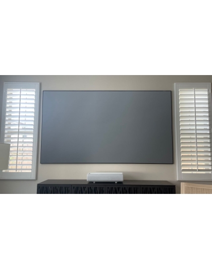 103-Inch Aeon CLR Series Fixed Frame Ceiling/Ambient Light Rejecting 16:9 Front Projection Screen