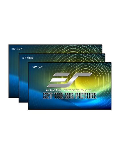 103-Inch Aeon CLR Series Fixed Frame Ceiling/Ambient Light Rejecting 16:9 Front Projection Screen