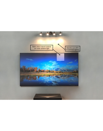 123-Inch Aeon CLR 2 Series Fixed Frame Ceiling/Ambient Light Rejecting 16:9 Front Projection Screen
