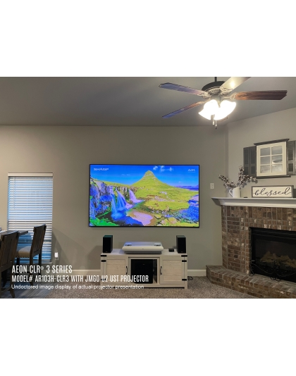 103-Inch Aeon CLR 3 Series Fixed Frame Ceiling/Ambient Light Rejecting 16:9 Front Projection Screen