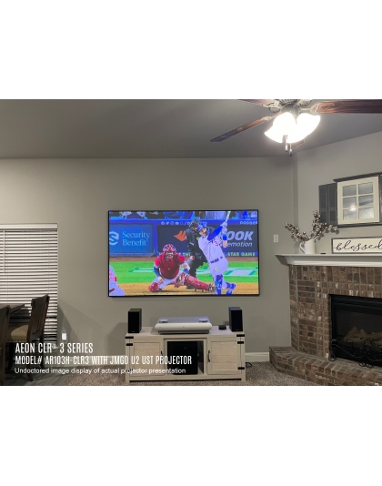 103-Inch Aeon CLR 3 Series Fixed Frame Ceiling/Ambient Light Rejecting 16:9 Front Projection Screen