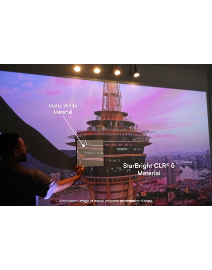 140-Inch Aeon CLR 5 Series Fixed Frame Ceiling/Ambient Light Rejecting 16:9 Front Projection Screen