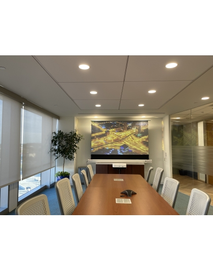 121-Inch Kestrel Tab-Tension 2 CLR 3 Series Electric Floor-Rising 16:9 Front Projection Screen