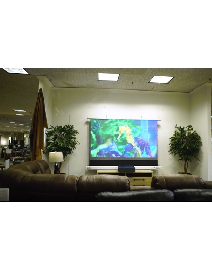 121-Inch Kestrel Tab-Tension 2 CLR 3 Series Electric Floor-Rising 16:9 Front Projection Screen