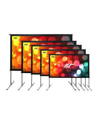 100-Inch Yard Master 2 WraithVeil Dual Series Portable 16:9 Front and Rear Projection Screen