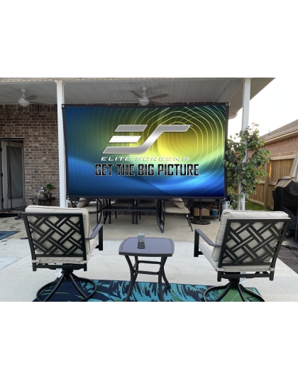 125-Inch Yard Master Lite Series Portable 16:9 Front and Rear Projection Screen