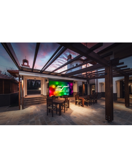 120-Inch Yard Master Manual Outdoor Retractable Manual 16:9 Front Projection Screen