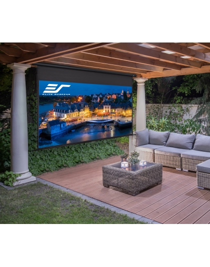 125-Inch Yard Master Manual Tension Series Outdoor Retractable Manual 16:9 Front Projection Screen