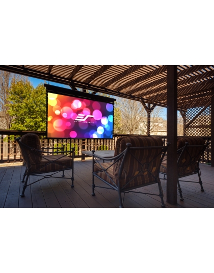 120-Inch Yard Master Manual Outdoor Retractable Manual 16:9 Front Projection Screen