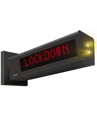 Dual-Sided IP Speaker Display with Text