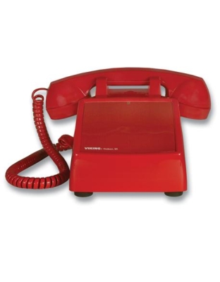 No Dial Desk Phone - Red