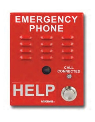 IP Emergency Phone wHD Vid Surface Mount