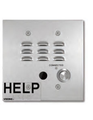 IP Emergency Phone w/HD Vid Flush Mount