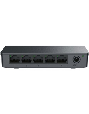 Layer 2 Unmanaged Switch, 5x GigE, Plast