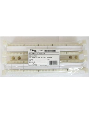 110 WIRING BLOCK W/O FT, 100-PAIR,CAT 5e