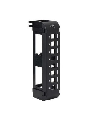 PATCH PANEL, BLANK,VERTICAL,8-PORT FLUSH