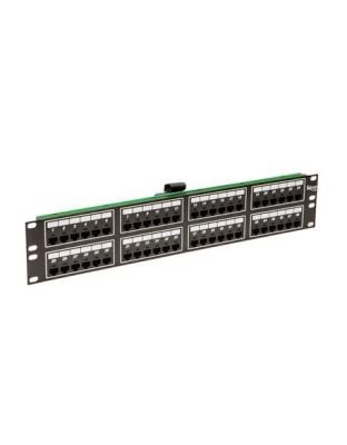 PATCH PANEL, TELCO, 8P2C, 48-PORT, 2 RM