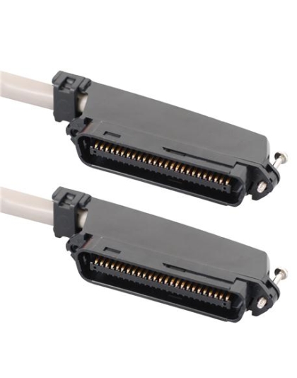 25-PAIR CABLE ASSEMBLY, M-M, 90deg, 15'