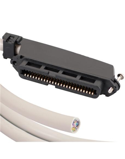 25-PR CABLE ASSEMBLY, F-BLUNT,90deg, 5'
