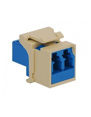 MODULE, FIBER OPTIC, LC, DUPLEX, IVORY