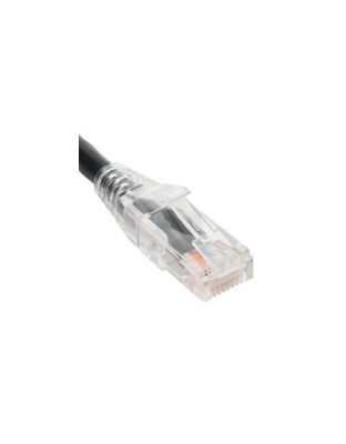 PATCH CORD CAT5e CLEAR BOOT 14' BLACK